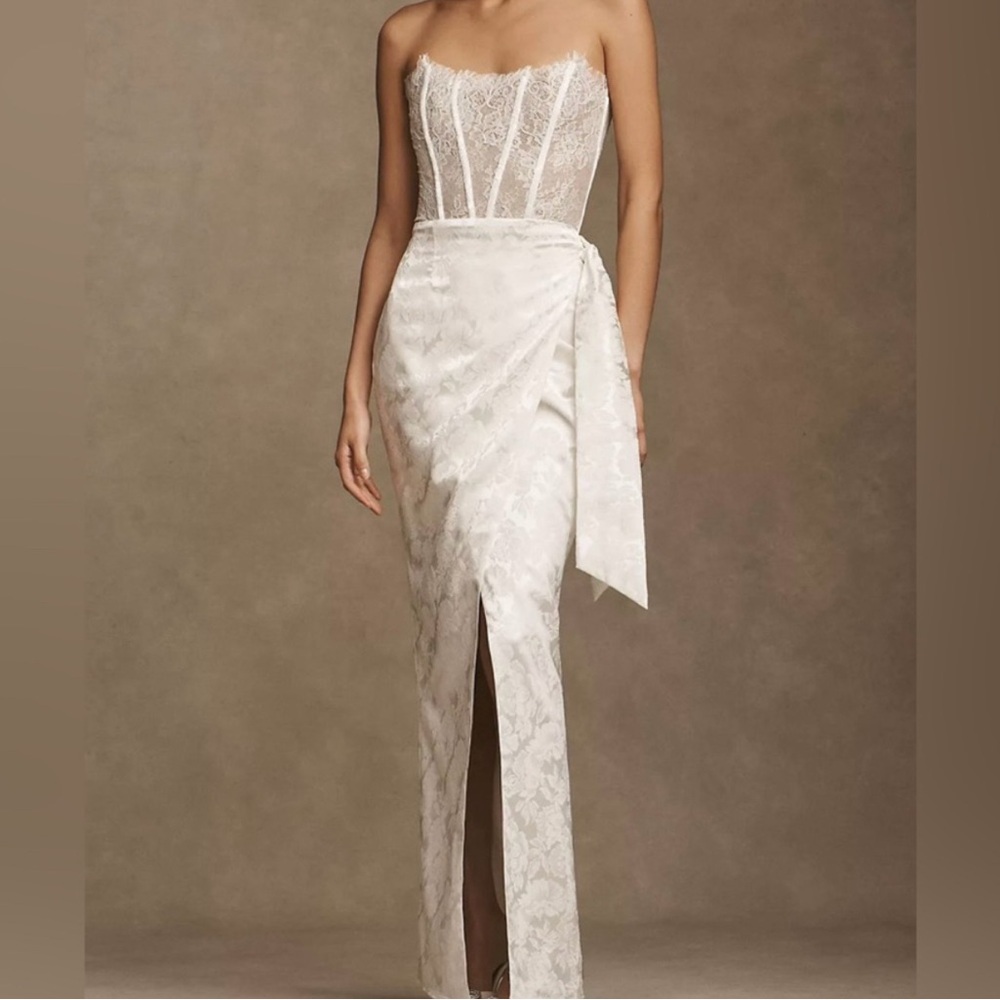 V Chapman Strapless Lace Dress